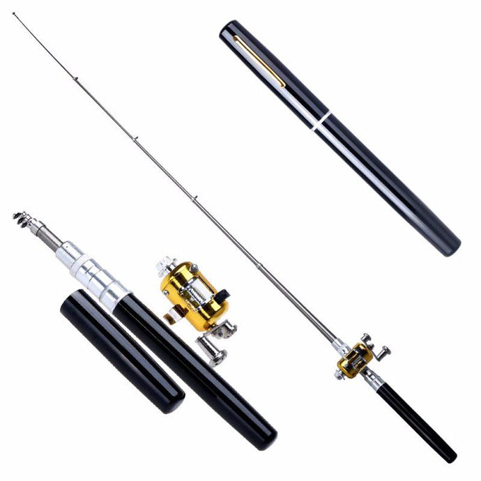 Mini Pocket-Sized Pen-Style Fishing Rod and Reel - Survival Cat