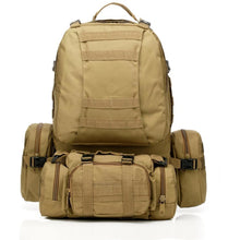 Load image into Gallery viewer, SC-3M50 Large Outdoor Military Style 50L Backpack/Daypack w/ 3 MOLLE Bags - Survival Cat