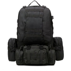SC-3M50 Large Outdoor Military Style 50L Backpack/Daypack w/ 3 MOLLE Bags - Survival Cat