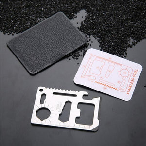 11-in-1 Multifunction Credit Card Survival Tool - Survival Cat