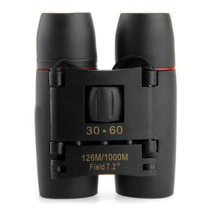 30 x 60 Zoom Instant-Focus Folding Binoculars - Survival Cat