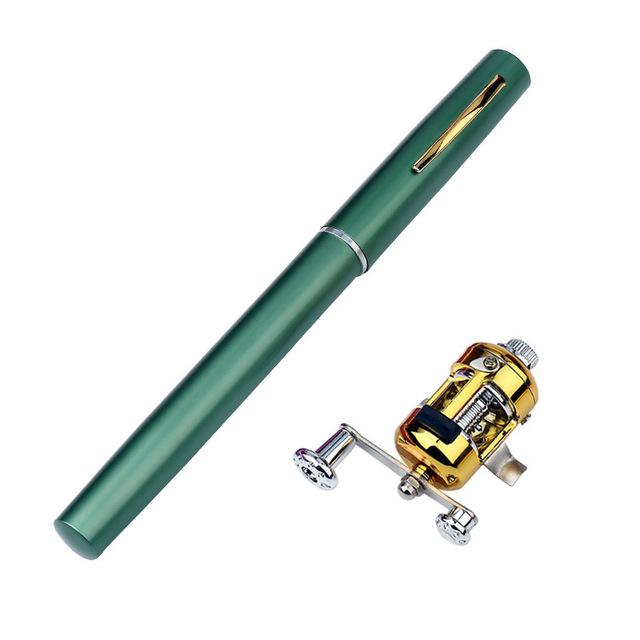 Mini Fishing Rod Reel Combo Set Impact Resistant Telescopic Pen Fishing Rod