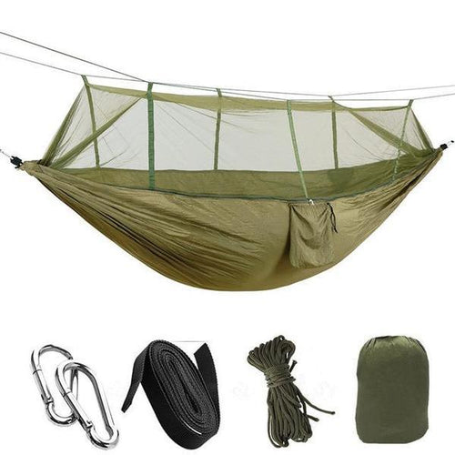 Large Parachute Hammock with Mosquito Cover - Survival Cat
