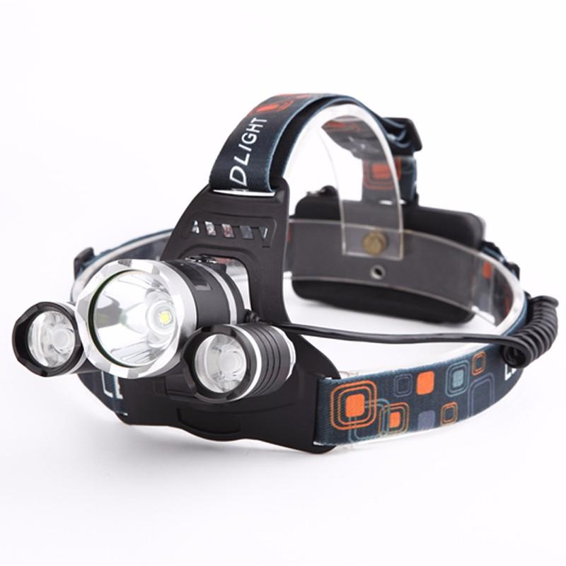 Triple Barrel 6000 Lumens 4-Mode Headlight Head Lamp - Survival Cat