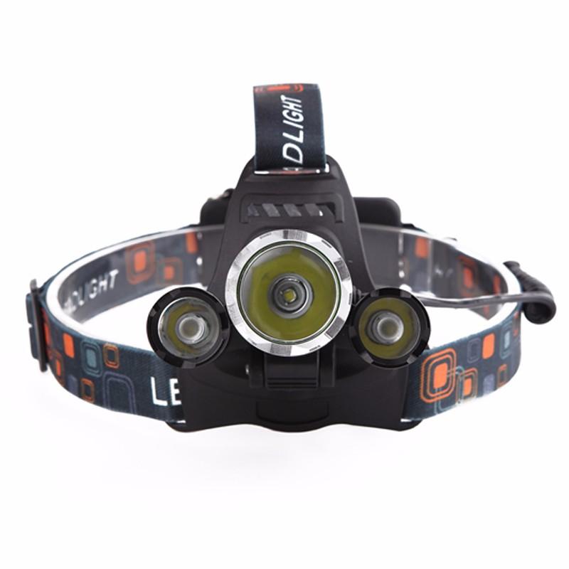 Triple Barrel 6000 Lumens 4-Mode Headlight Head Lamp - Survival Cat