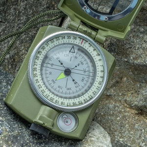 LSC1 Professional Metal Military Lensatic Sighting Compass - Survival Cat