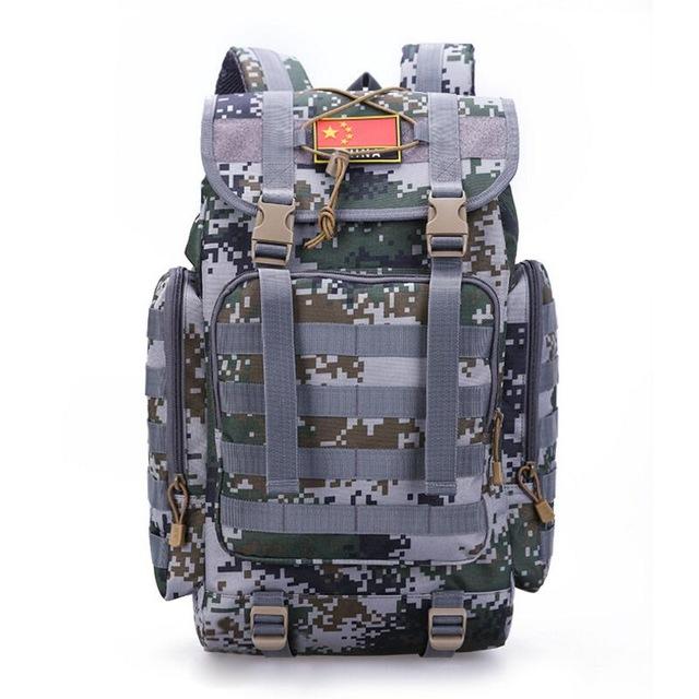 Military Style Outdoor Large 40L MOLLE Webbings Backpack - Survival Cat