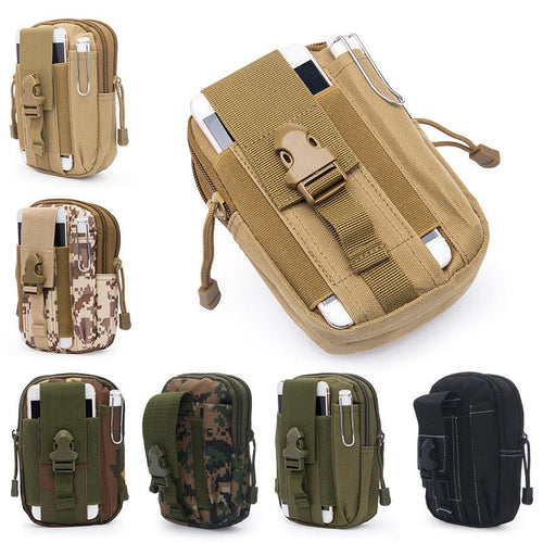 Tactical Military Style EDC Waist Belt/MOLLE Bag - Survival Cat