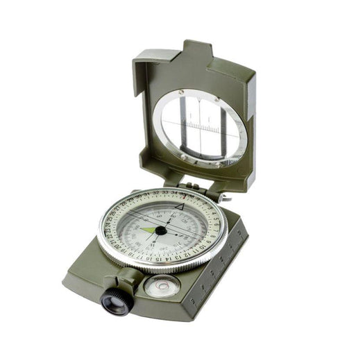 LSC1 Professional Metal Military Lensatic Sighting Compass - Survival Cat