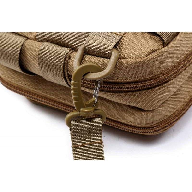 SC-P7 Compact Military Style MOLLE Pouch/Bag with Shoulder Strap - Survival Cat