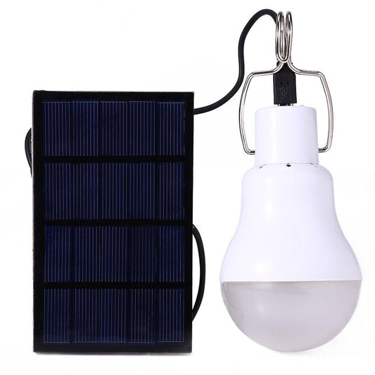 Solar Panel Powered 15W LED Outdoor Light Bulb - Survival Cat