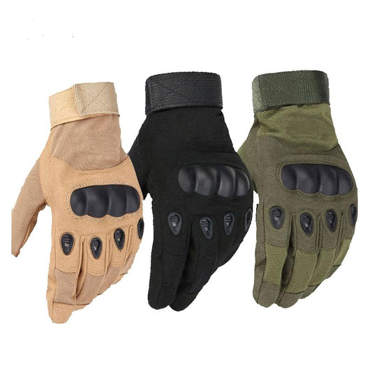 SC-TG1 Hard Knuckle Military Style Tactical Gloves (Full Finger) - Survival Cat