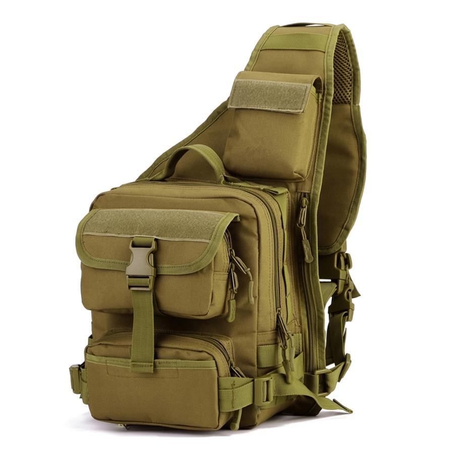 Tactical Sling Chest Bag  Camo Shoulder Molle Bug Out Bag