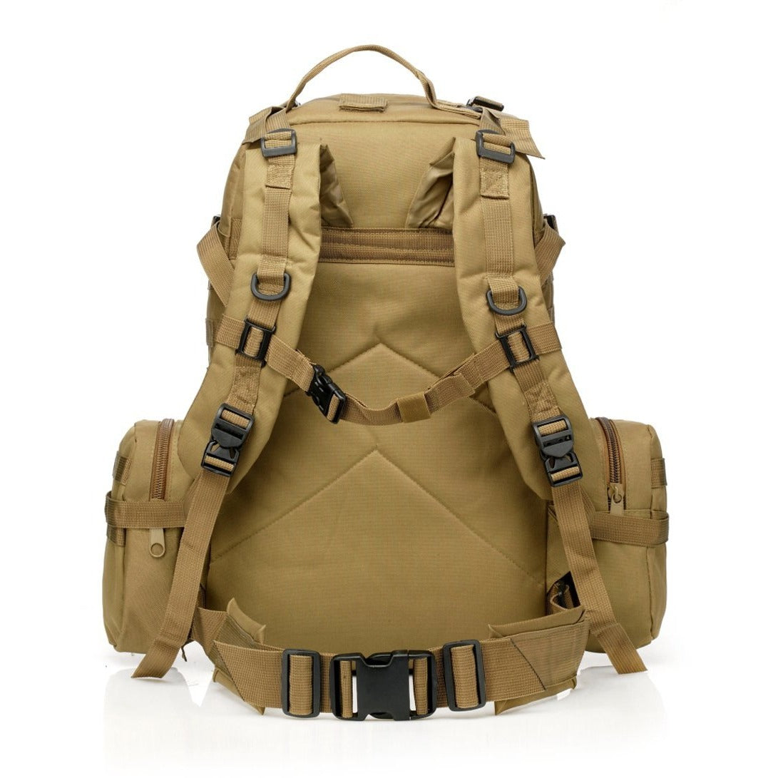 SC-3M50 Large Outdoor Military Style 50L Backpack/Daypack w/ 3 MOLLE Bags - Survival Cat