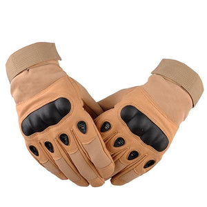 SC-TG1 Hard Knuckle Military Style Tactical Gloves (Full Finger) - Survival Cat