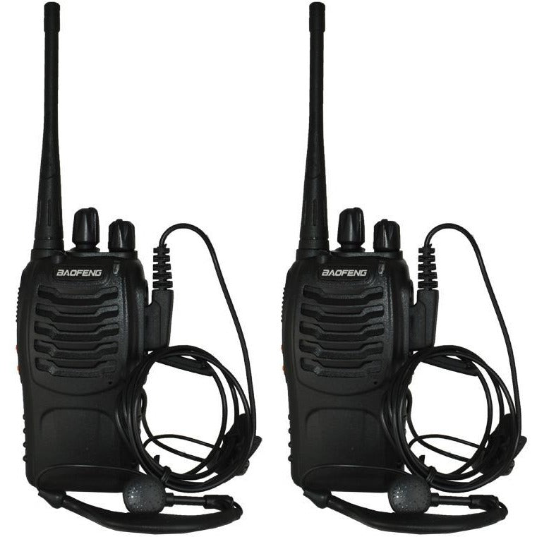 BF-888S Two-Way Walkie Talkie Portable Radios (Pack of 2) - Survival Cat